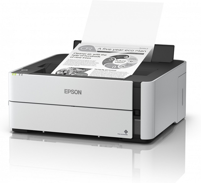 Epson - EcoTank M1180 - Impresora Monocromatica - Impresion 39ppm Duplex hasta A4 oficio -sobre No.10 - Gramaje 64g/m2 - 165g/m2 - Bandeja 251 hojas, 10 Sobres, 30 tarjetas - RED 100 Base-T, USB, WiFi, WiFi Direct - Ciclo maximo 20,000pag - 2 años con registro