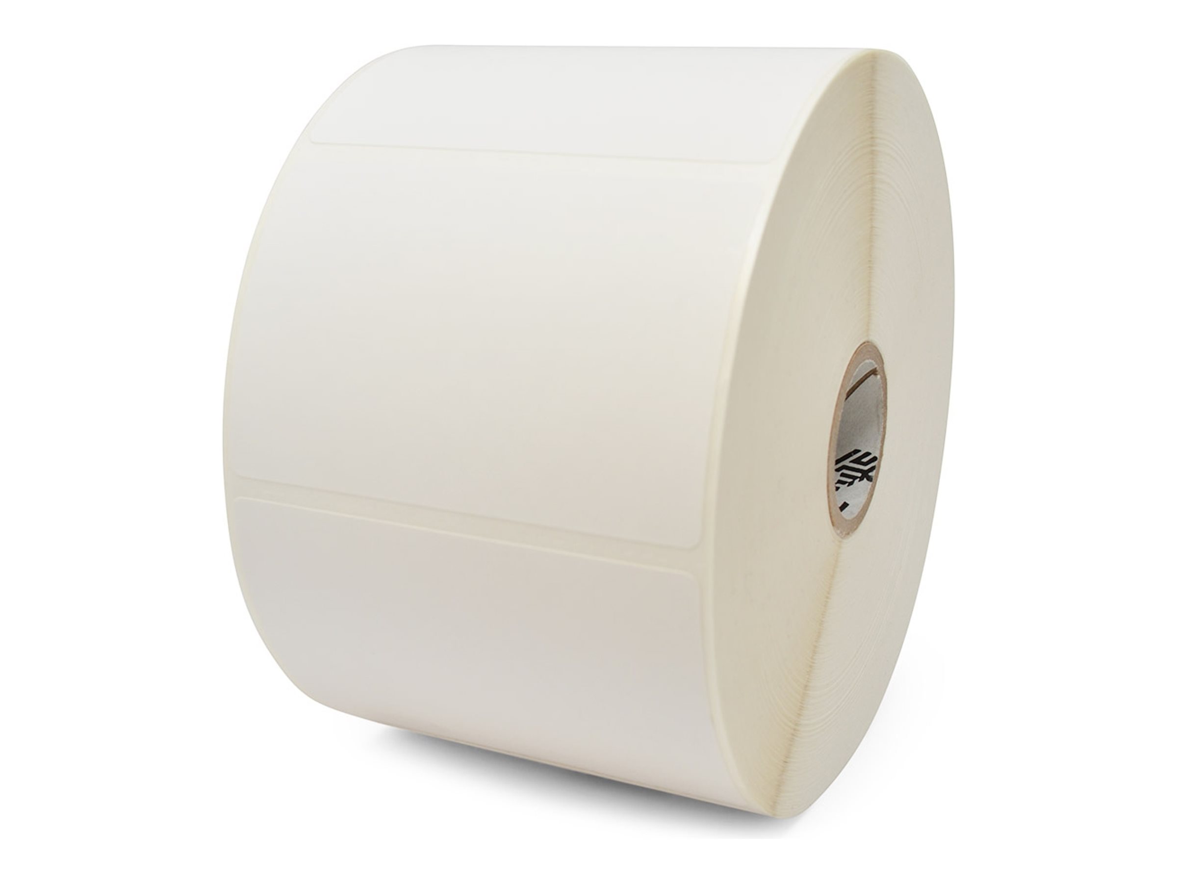Zebra Z-Perform 1000D - Mate - adhesivo acrílico permanente - lado recubierto hacia afuera - perforado - blanco brillante - 101.6 x 76.2 mm 5040 etiqueta(s) (6 bobina(s) x 840 funda - etiquetas