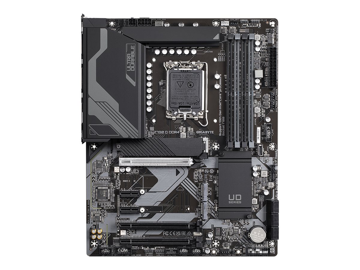 Gigabyte Z790 D DDR4 - 1.0 - placa base - ATX - Socket LGA1700 - Z790 Chipset - USB 3.2 Gen 1, USB-C 3.2 Gen 2x2, USB-C 3.2 Gen 1, USB 3.2 Gen 2 - 2.5 Gigabit LAN - Tarjeta gráfica (CPU necesaria) - High Definition Audio (canal 7.1)