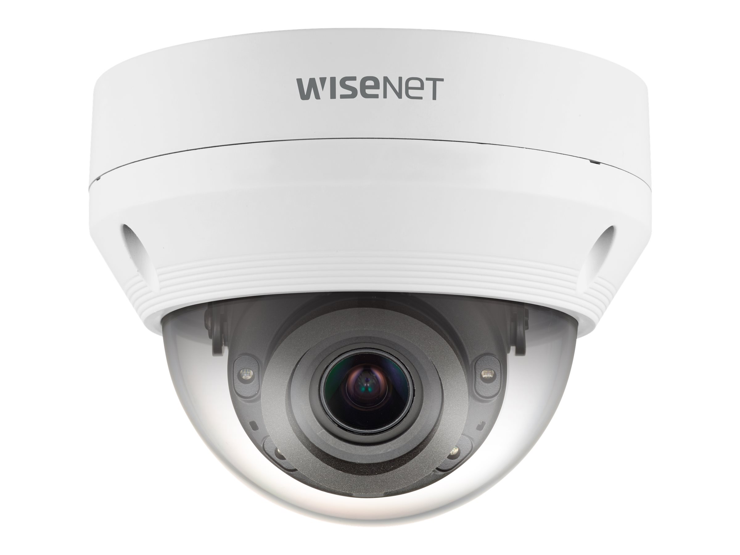 Hanwha Vision WiseNet Q QNV-8080R - Cámara de vigilancia de red - cúpula - color (Día y noche) - 5 MP - 2592 x 1944 - motorizado - compuesto - LAN 10/100 - MJPEG, H.264, H.265 - PoE Class 3
