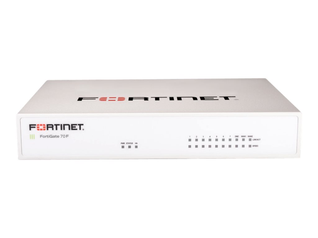 Fortinet FortiGate 70F - Aparato de seguridad - 10GbE - escritorio