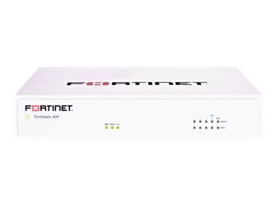 Fortinet FortiGate 40F - Aparato de seguridad - con 1 año de protección 24/7 FortiCare y Forticare Unified (UTM) - 1GbE - escritorio