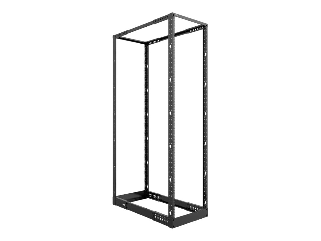 Nexxt Solutions - Rack marco abierto - 4 postes - instalable en el suelo - RAL 9005, negro barniz - 42U - 19"