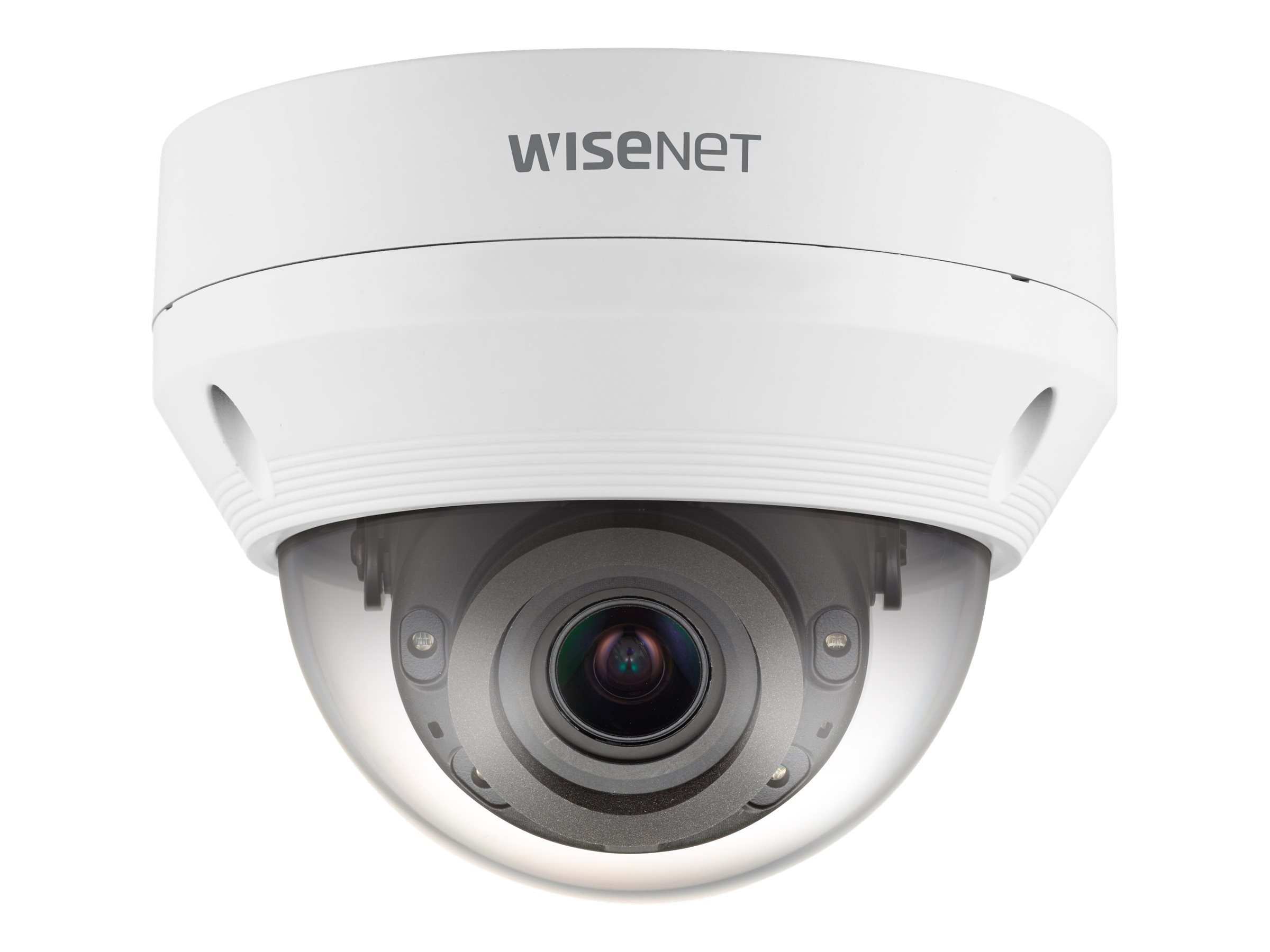 Hanwha Vision WiseNet Q QNV-6082R - Cámara de vigilancia de red - cúpula - color (Día y noche) - 2 MP - 1920 x 1080 - 1080p - motorizado - audio - compuesto - LAN 10/100 - MJPEG, H.264, H.265 - CC 12 V / PoE
