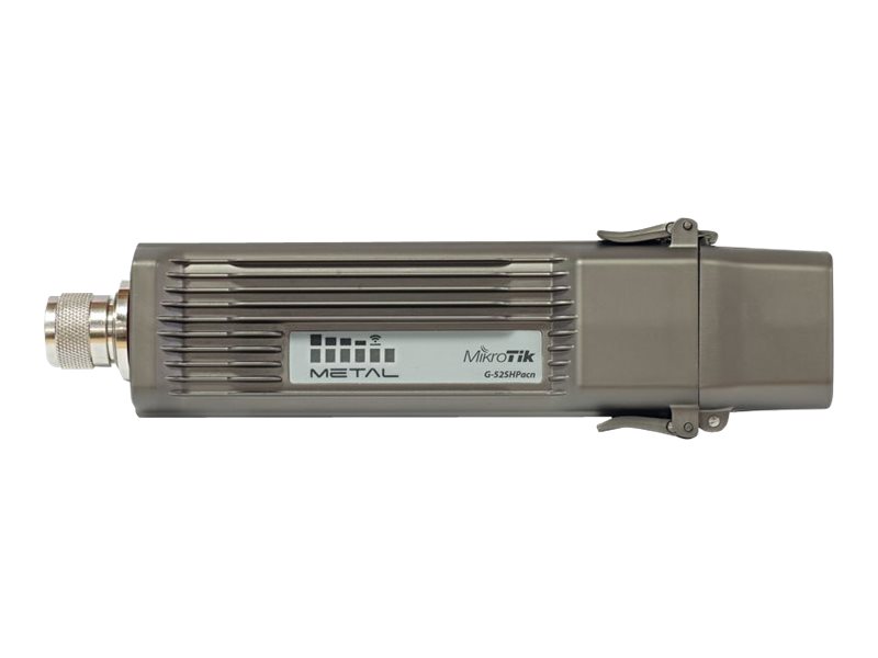 MikroTik Metal 52 ac - Punto de acceso inalámbrico - Wi-Fi - Banda doble - alimentación cc - 720 MHz - 215x60x38mm - RouterOS - Ram: 64MB