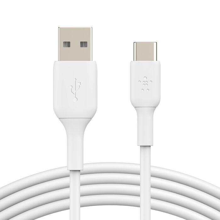 Belkin BoostCharge - Cable USB - 24 pin USB-C (M) a USB (M) - 2 m - blanco