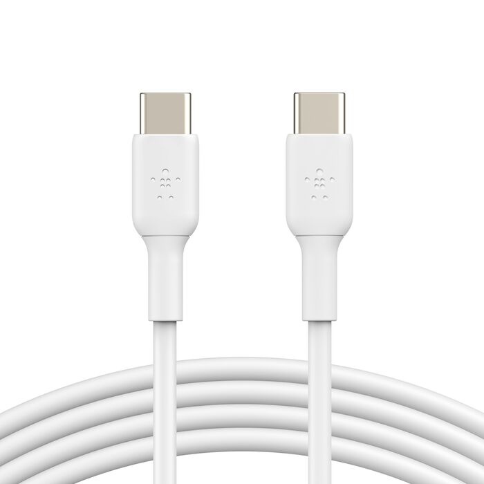 Belkin BoostCharge - Cable USB - 24 pin USB-C (M) a 24 pin USB-C (M) - 1 m - blanco