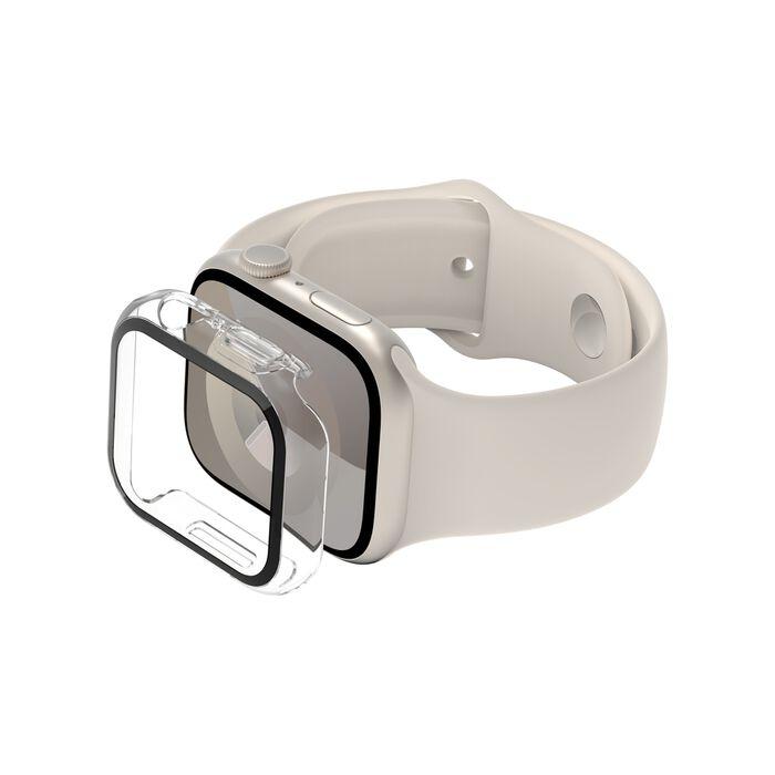 Belkin SCREENFORCE TemperedCurve - Amortiguador para reloj inteligente - protector de pantalla - policarbonato, cristal templado (9H) - transparente - para Apple Watch (40 mm, 41 mm)