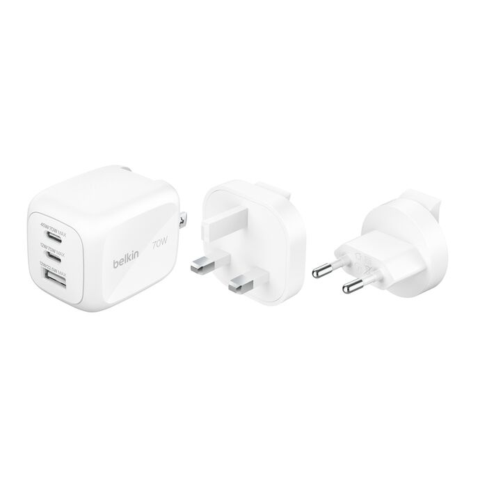 Belkin - Battery charger - 70 Watt - Lithium - Para Universal - WCH018fqWH