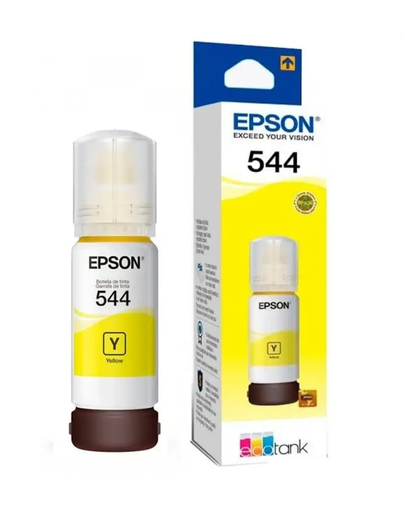 Epson 544 - 65 ml - amarillo - original - recarga de tinta - para EcoTank L1110, L1210, L3110, L3150, L3210, L3250, L3260, L5290