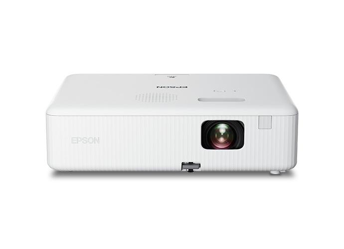 Epson EpiqVision Flex CO-W01 - Proyector 3LCD - portátil - 3000 lúmenes (blanco) - 3000 lúmenes (color) - WXGA (1280 x 800) - 16:10 - 720p - con 1 año de Epson Extra Care Home Service