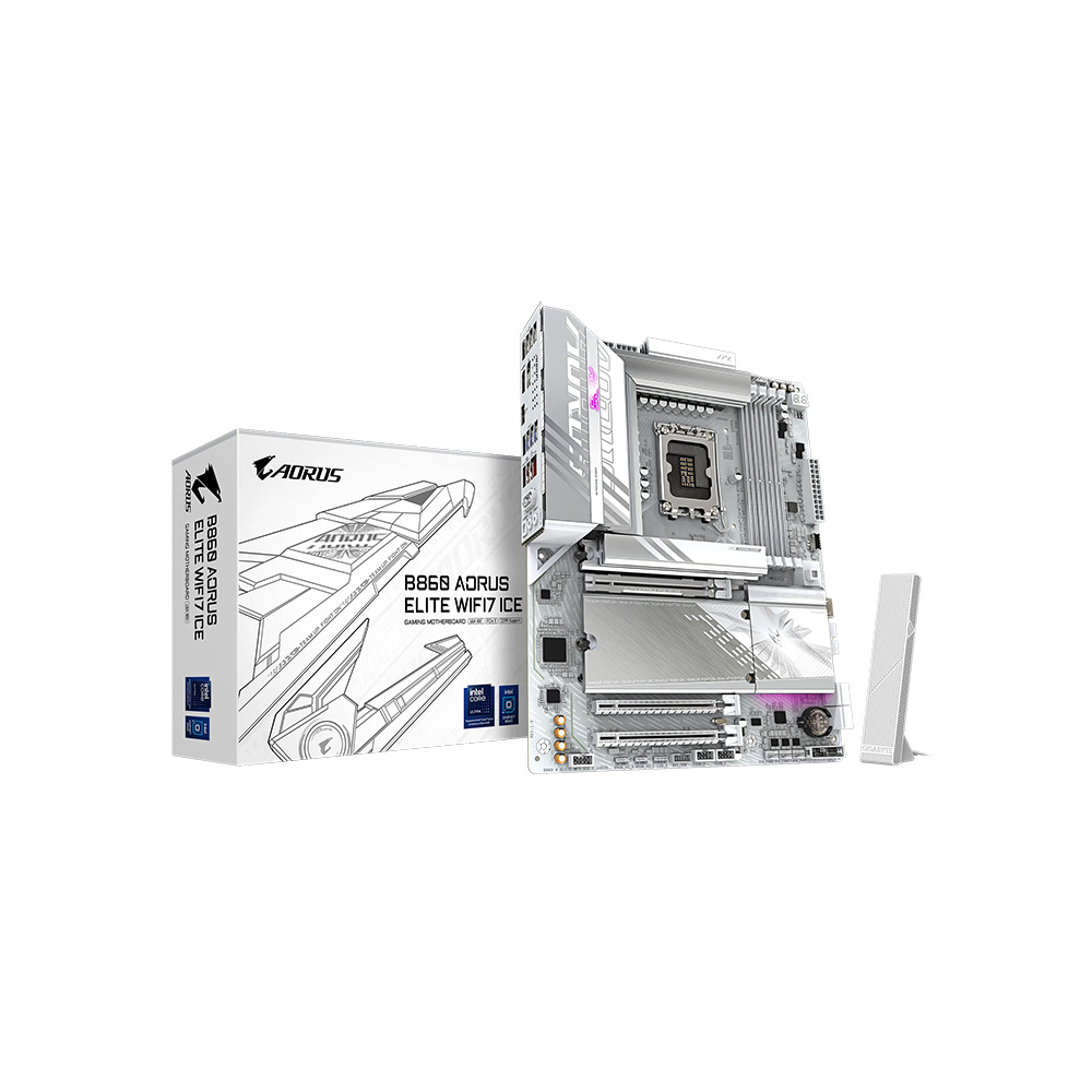 MAINBOARD GIGABYTE/B860 AORUS ELITE WIFI7 ICE DDR5 LGA1851 ATX