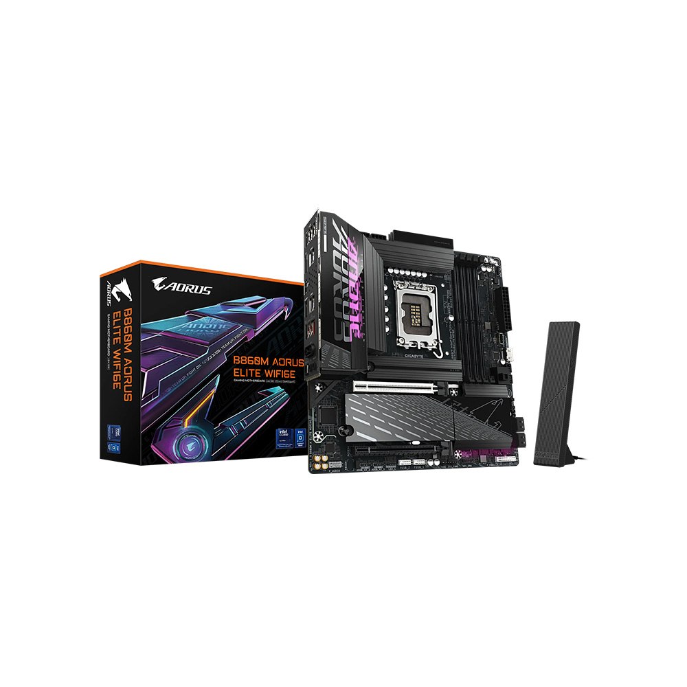 MAINBOARD GIGABYTE/B860M AORUS ELITE WIFI6E DDR5 LGA1851 MICRO ATX
