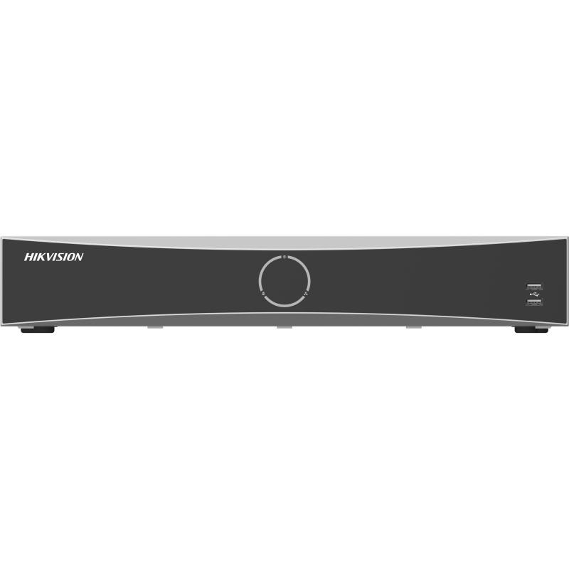 Hikvision - NVR independiente 1.5U AcuSense 4K - 32 canales de video - DS-7732NXI-K4/16P - 4 ranuras SATA para HDD de hasta 16TB cada una - Hasta 32 entradas de cámaras IP, plug &amp; play con 16 interfaces Power-over-Ethernet (PoE)