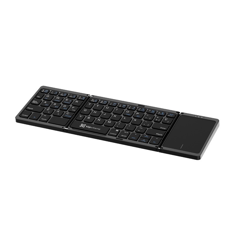 Klip Xtreme - Keyboard and Touchpad - Spanish - Wireless - Bluetooth 5.0 - Black - KCK-650S-BK