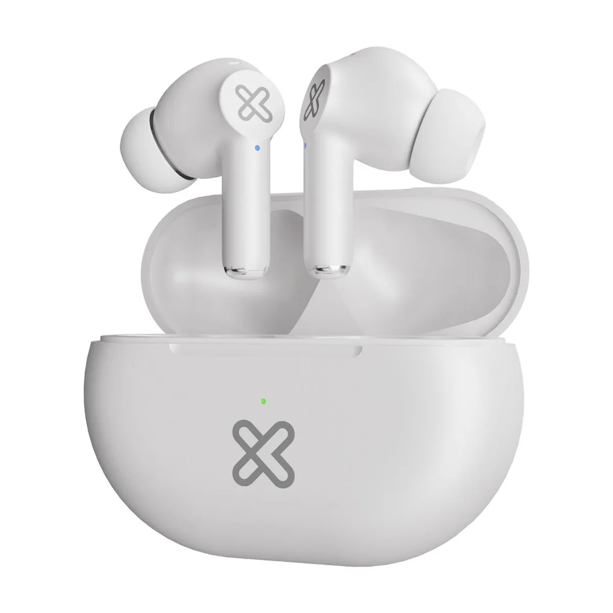 Klip Xtreme - True wireless earphones - Para Phone / Para Portable electronics / Para Tablet - Wireless - 17Hrs IPX White