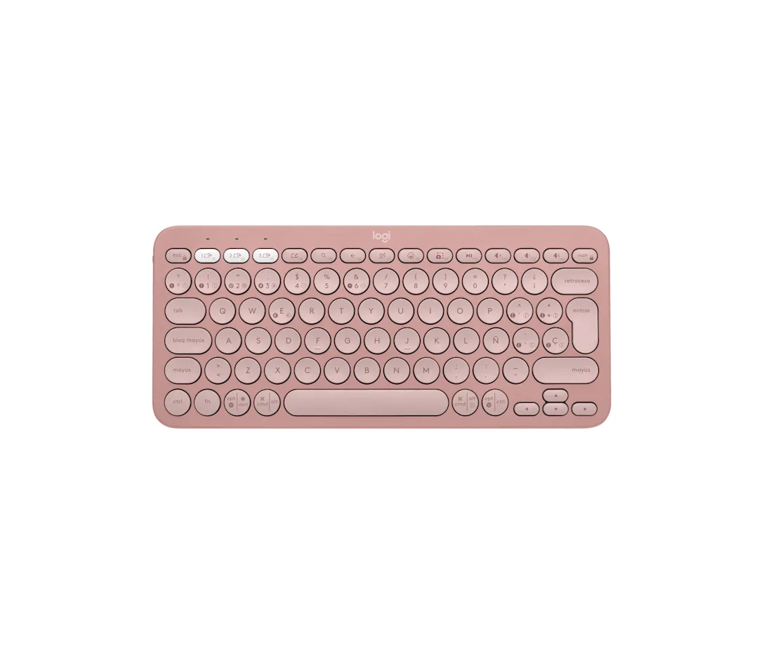 Logitech - Keyboard - Wireless - Rose - Con Bluetooth