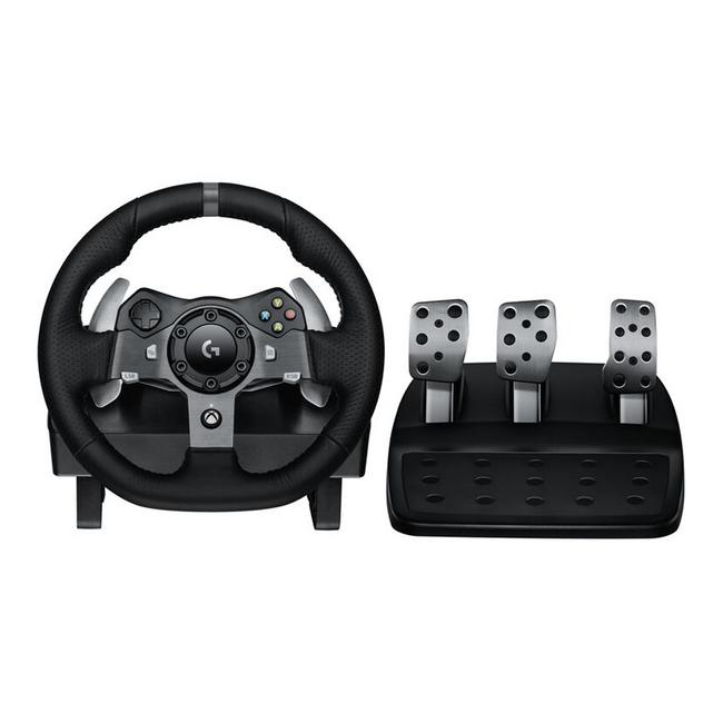 Logitech G920 Driving Force - Juego de volante y pedales - cableado - para PC, Microsoft Xbox One