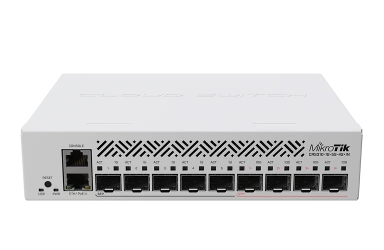 Mikrotik - Switch - CRS310-1G-5S-4S+IN 4xSFP+ 5xSF