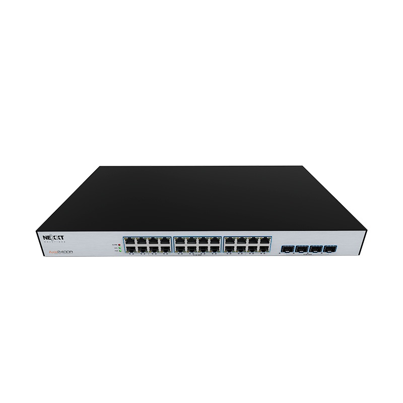 Nexxt Solutions Infrastructure - Switch PoE + - Gigabit Ethernet - 24 - 4 Gigabit SFP - Incluye accesorios rack