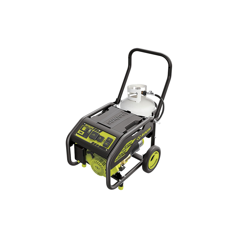 PROMO 2X1 GENERADOR POWER JOE/PORTATIL SJG4100LP-TV PROPANO 4100W BOTON ELECTRICO