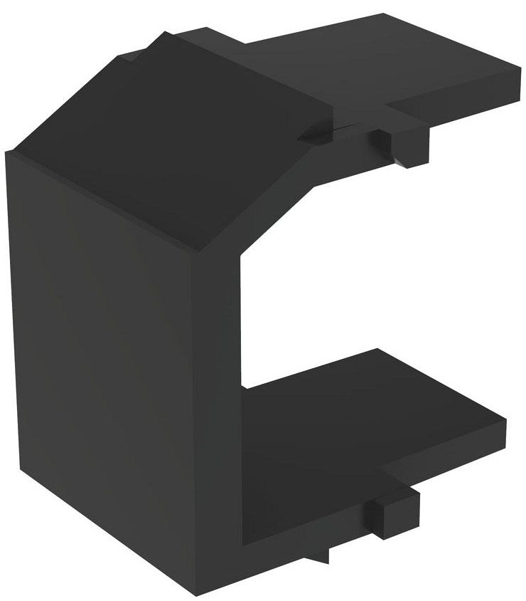 Panduit NetKey - blank module - black