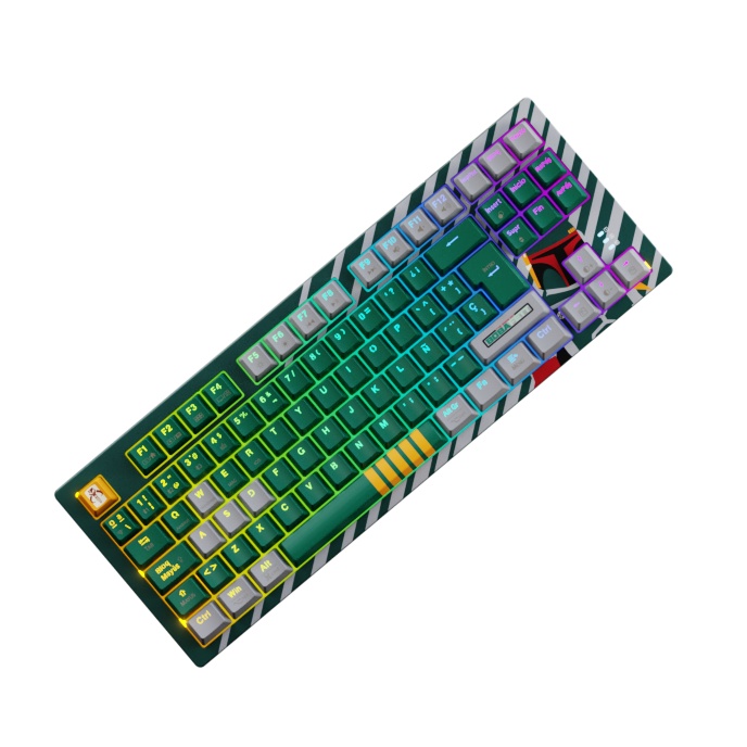 Primus Gaming - Keyboard - Wireless / Wired - Spanish (Latin American) - 2.4 GHz / Bluetooth / USB 2.0 - Ergonomic Design