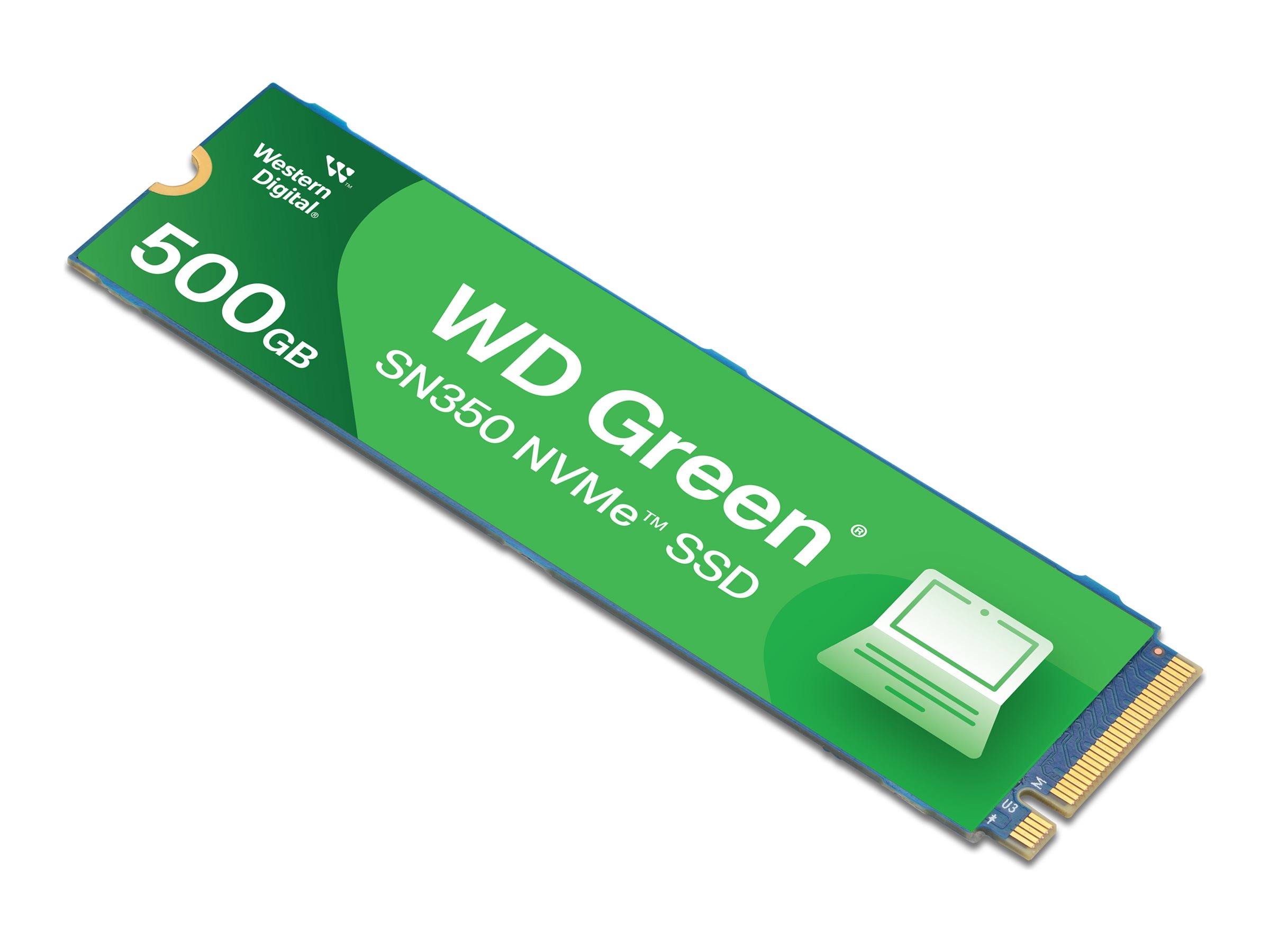 WD Green SN350 - SSD - 500 GB - interno - M.2 2280 - PCIe 3.0 x4 (NVMe)