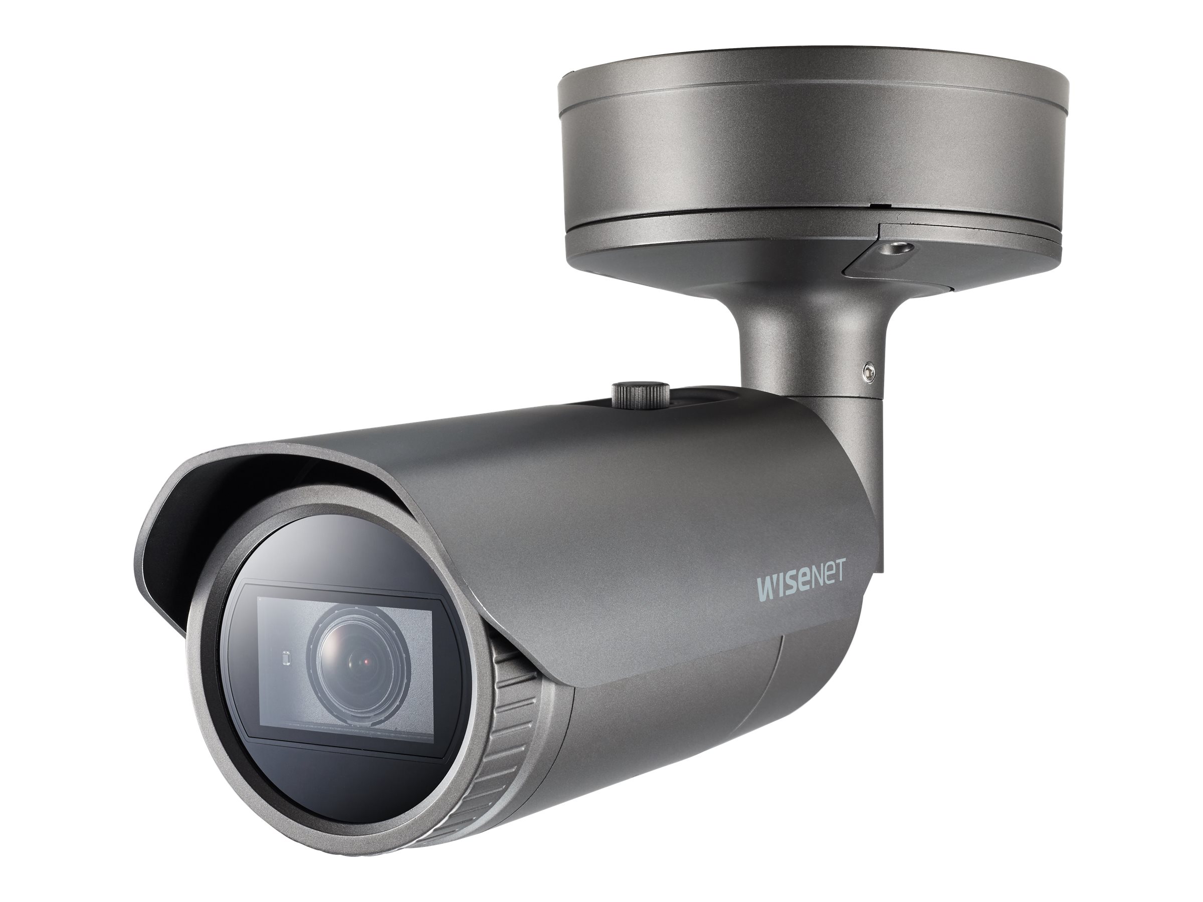 Hanwha Vision WiseNet P PNO-A9081R - Cámara de vigilancia de red - color (Día y noche) - 3840 x 2160 - iris automático - motorizado - audio - compuesto - GbE - MJPEG, H.264, H.265 - CC 12 V / PoE Plus