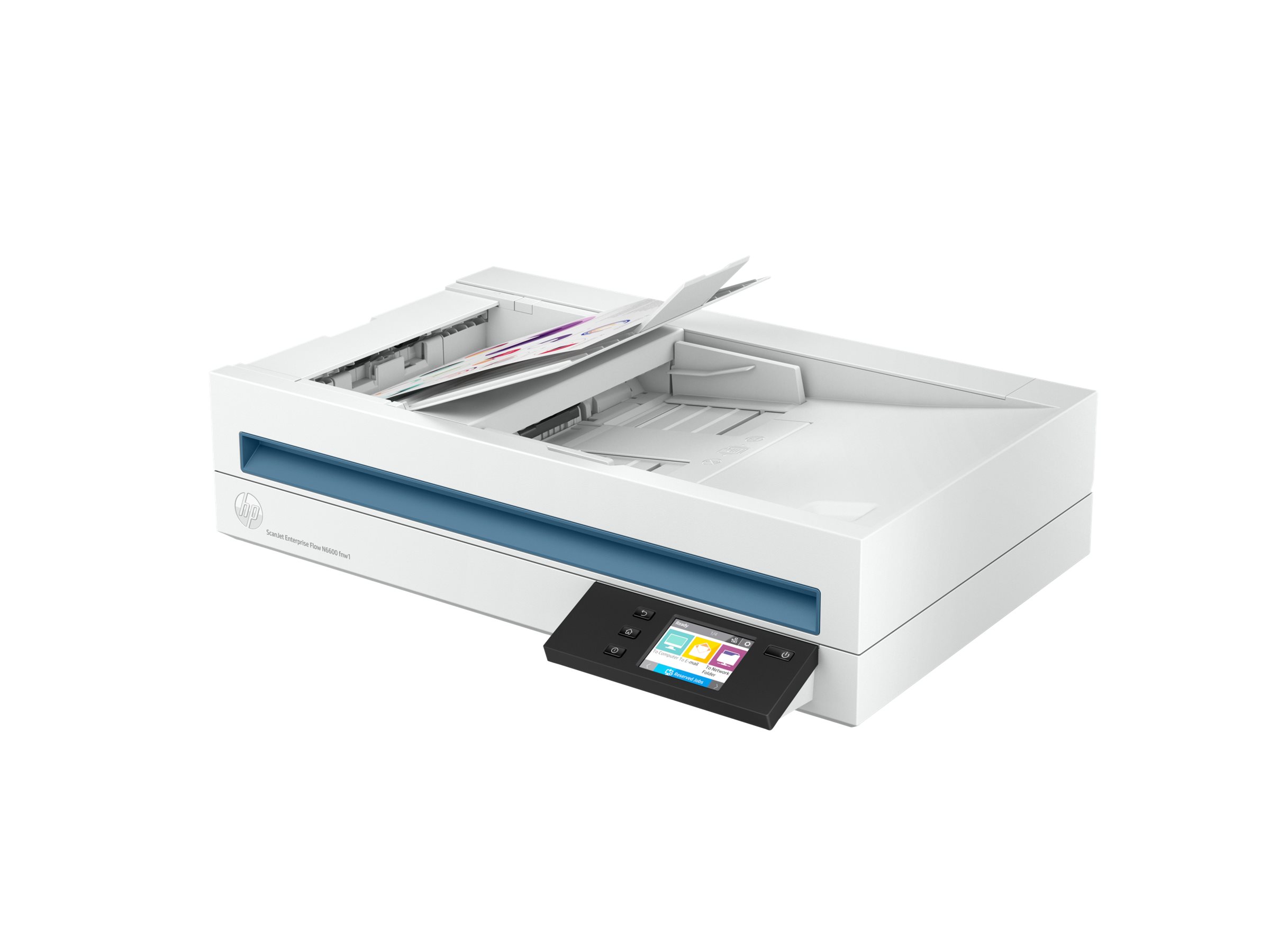 HP ScanJet Enterprise Flow N6600 fnw1 - Escáner de documentos - Sensor de imagen de contacto (CIS) - a dos caras - A4/Legal - 600 ppp x 600 ppp - hasta 50 ppm (mono) / hasta 50 ppm (color) - Alimentador automático de documentos (ADF) (100 hojas)